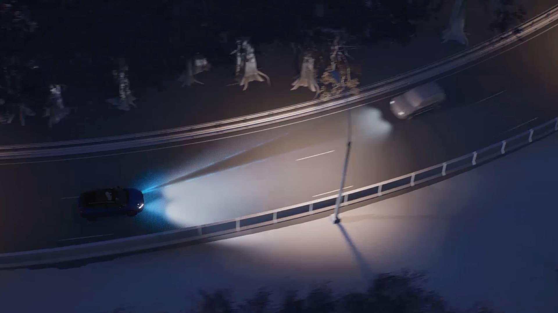 „Nissan Qashqai“ įspėjimo apie eismą už automobilio sistema, supaprastintas 3D vaizdas